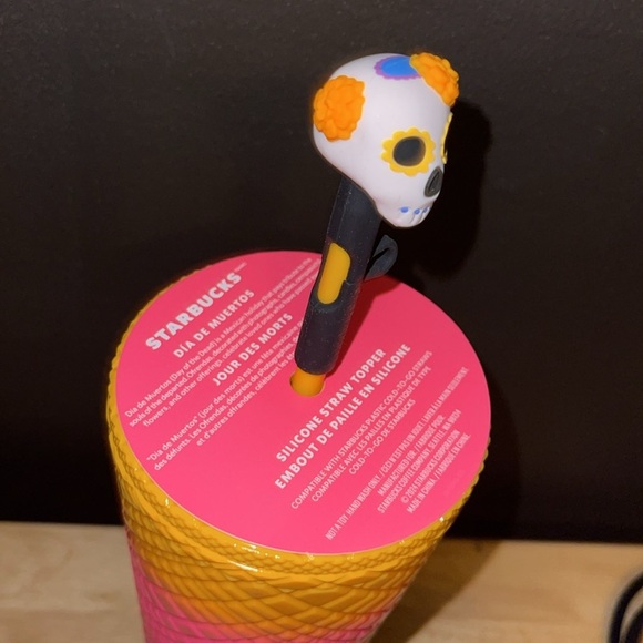NWT 24oz Starbucks Día de Muertos Cold Cup Tumbler - Picture 3 of 3